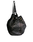 Cannage Drawstring Tote, side view